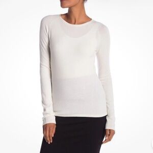 Inhabit Cashmere Blend BLACK Back Cutout Long Sleeve sweater
